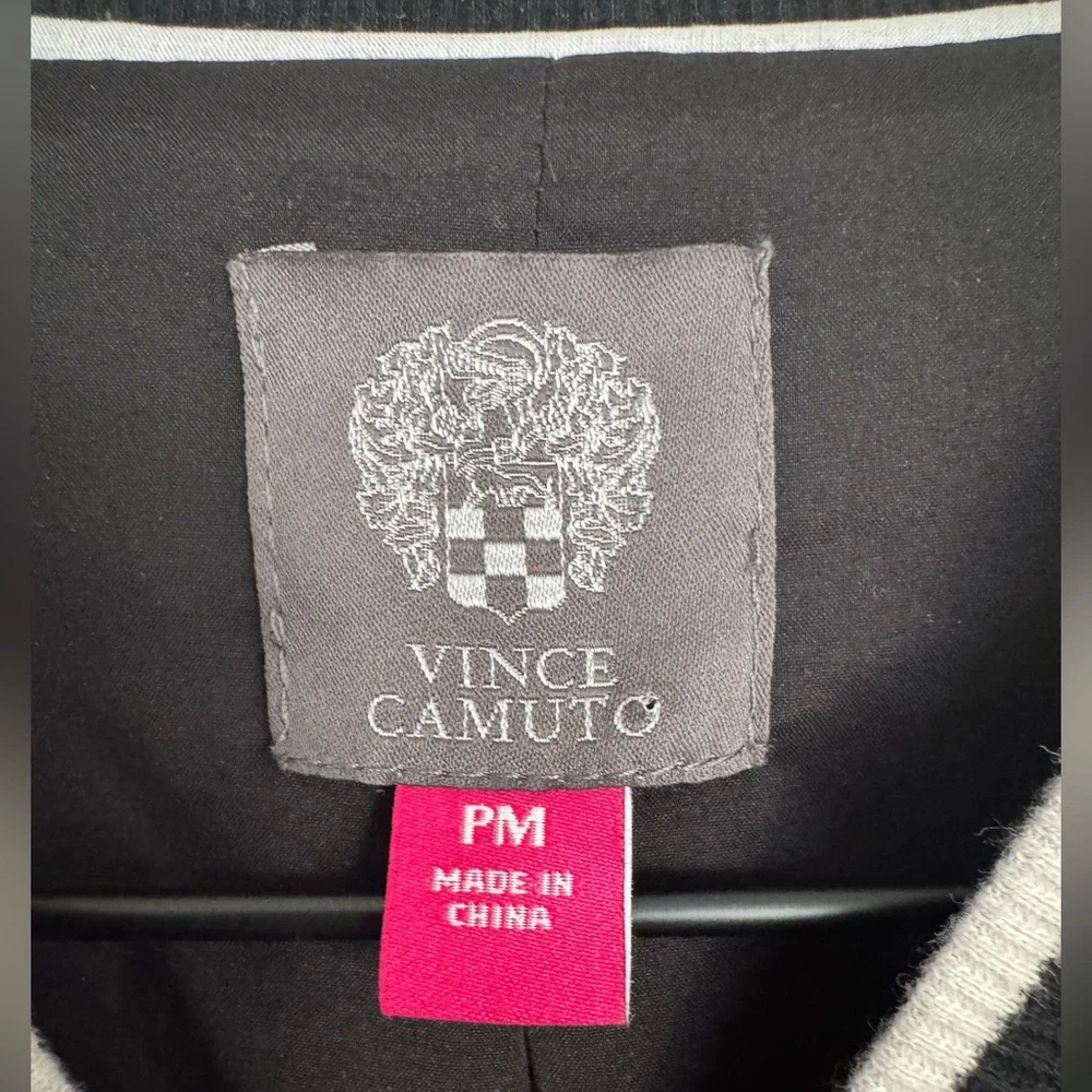 Vince Camuto Petite M‎ Floral Lightweight Bomber Jacket Black Spring